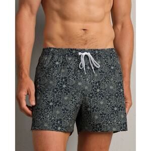 Rhone 4" R&R Trunk Navy Green Floral Lined Swimwear Shorts XL NEW Print Trunks